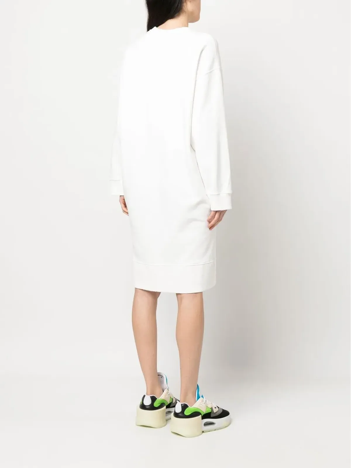 MM6 Maison Margiela ロゴプリントスウェットドレス - 画像4