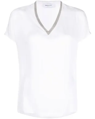 Fabiana Filippi Vネック半袖Tシャツ - サムネイル1