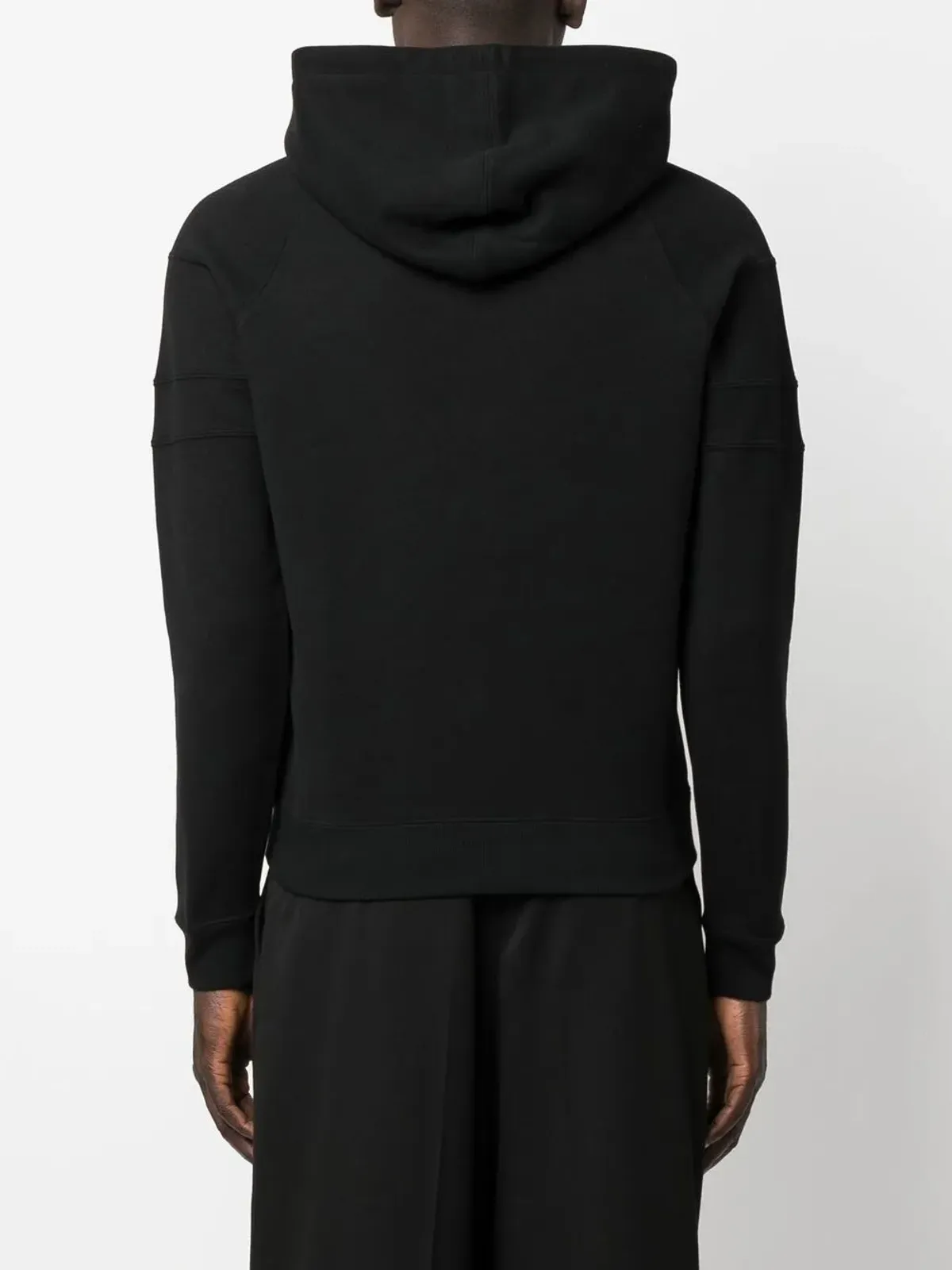 Saint Laurent 紐付きオーガニックコットン フーディー - ブラック - 画像4