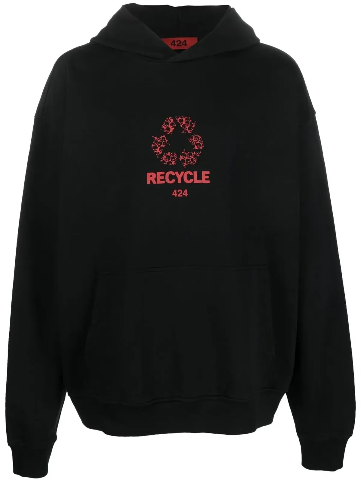 424 ロゴプリント「Recycle」フーディー - 画像1