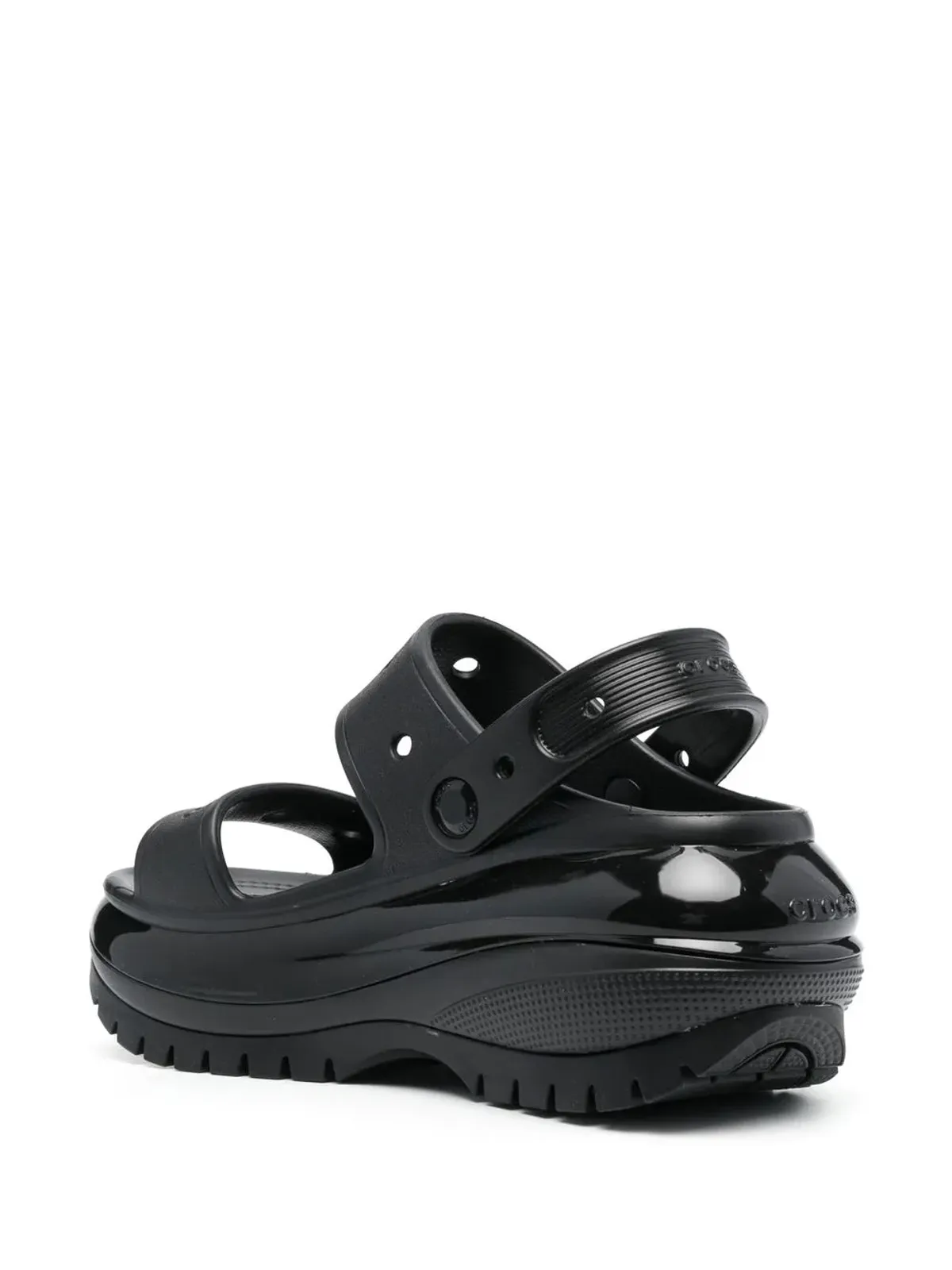 Crocs Mega Crush ラバーサンダル - ブラック - 画像3