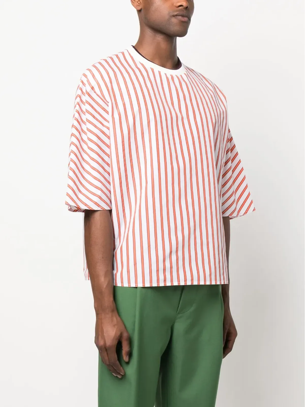 Sunnei ストライプ柄クルーネックTシャツ - 画像3