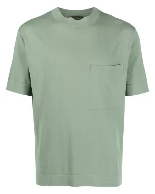 Dell'oglio クルーネック コットン Tシャツ - グリーン - サムネイル1