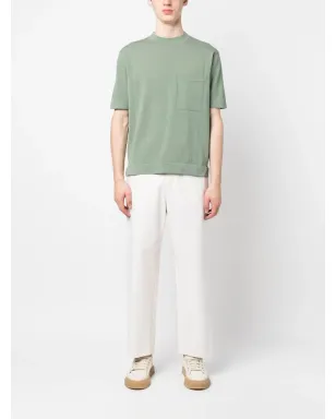 Dell'oglio クルーネック コットン Tシャツ - グリーン - サムネイル2