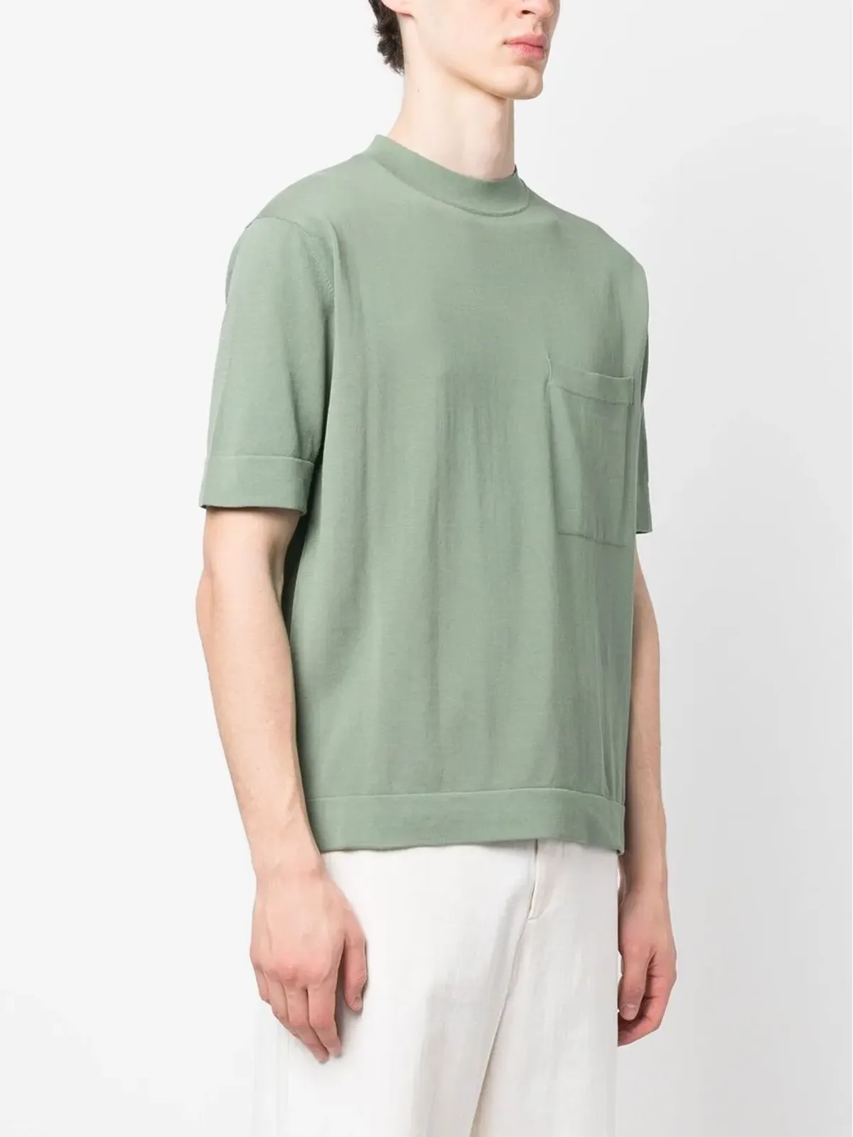 Dell'oglio クルーネック コットン Tシャツ - グリーン - 画像3