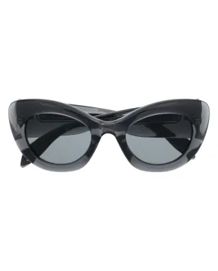 Alexander McQueen Eyewear 透明キャットアイフレーム サングラス - グレー - サムネイル1