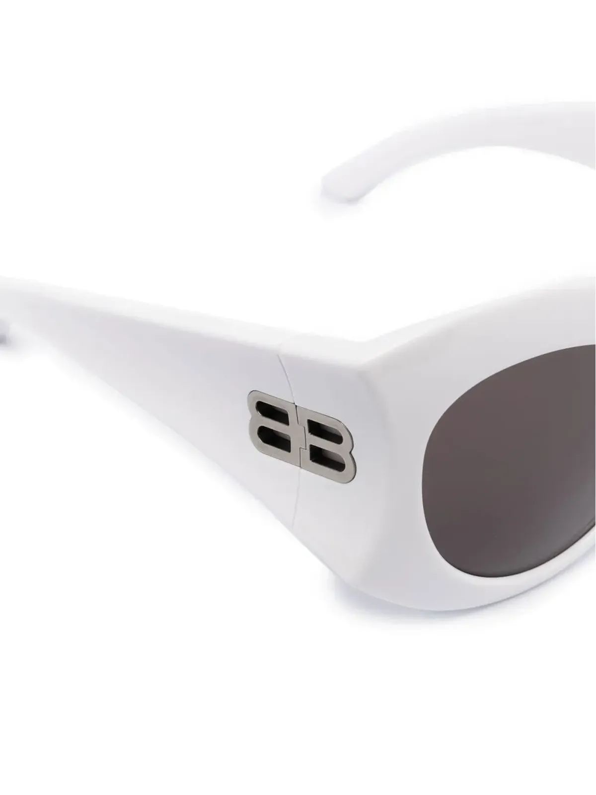 Balenciaga Eyewear Hourglass丸形サングラス（ホワイト） - 画像3