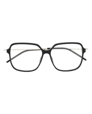 Gucci Eyewear ロゴ入りスクエアフレーム眼鏡 - ブラック - サムネイル1