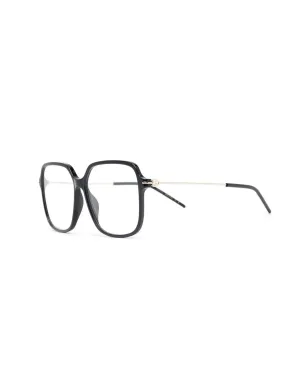 Gucci Eyewear ロゴ入りスクエアフレーム眼鏡 - ブラック - サムネイル2