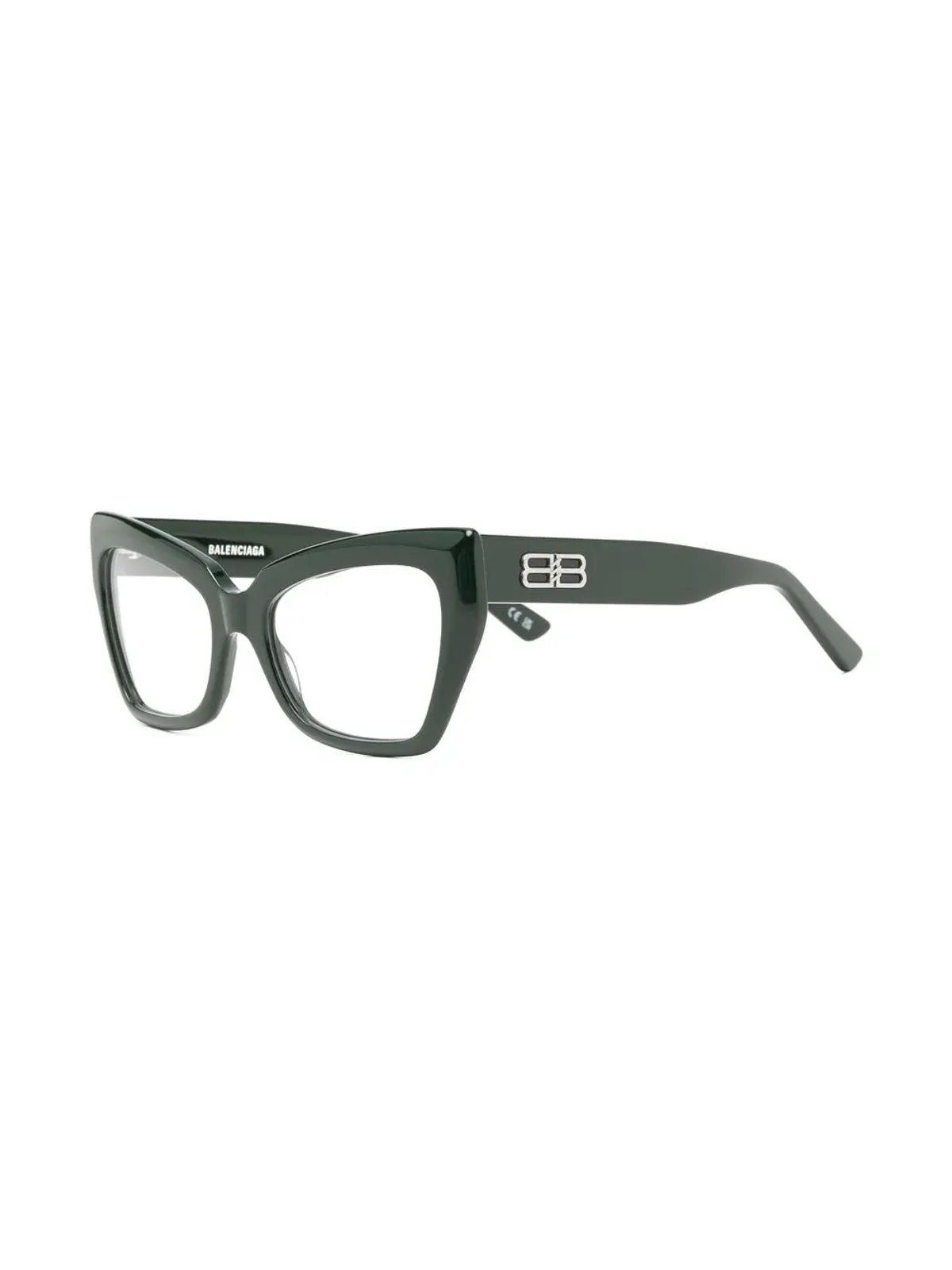 Balenciaga Eyewear cat-eye frame glasses - Green - 画像2