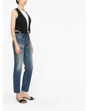 Saint Laurent ハイライズ ストレートジーンズ - サムネイル3