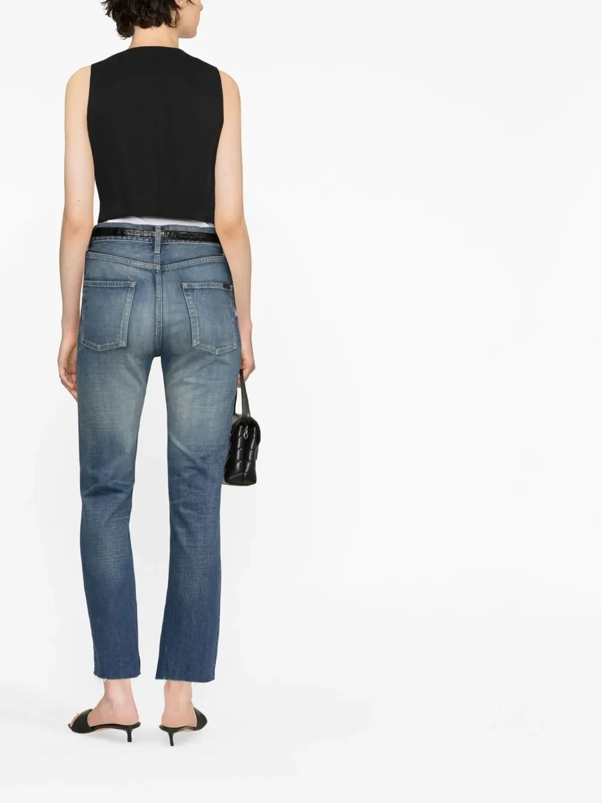 Saint Laurent ハイライズ ストレートジーンズ - 画像4