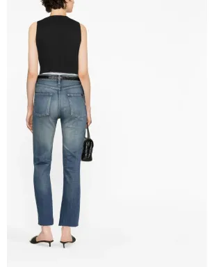 Saint Laurent ハイライズ ストレートジーンズ - サムネイル4