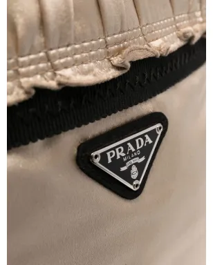 Prada Pre-Owned 2000年代 トライアングルロゴ サテン クロスボディバッグ - サムネイル4