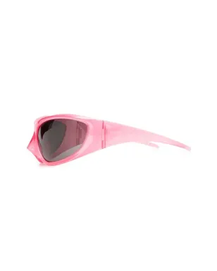 Balenciaga Eyewear Skin キャットアイサングラス ピンク - サムネイル2