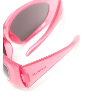 Balenciaga Eyewear Skin キャットアイサングラス ピンク - サムネイル3