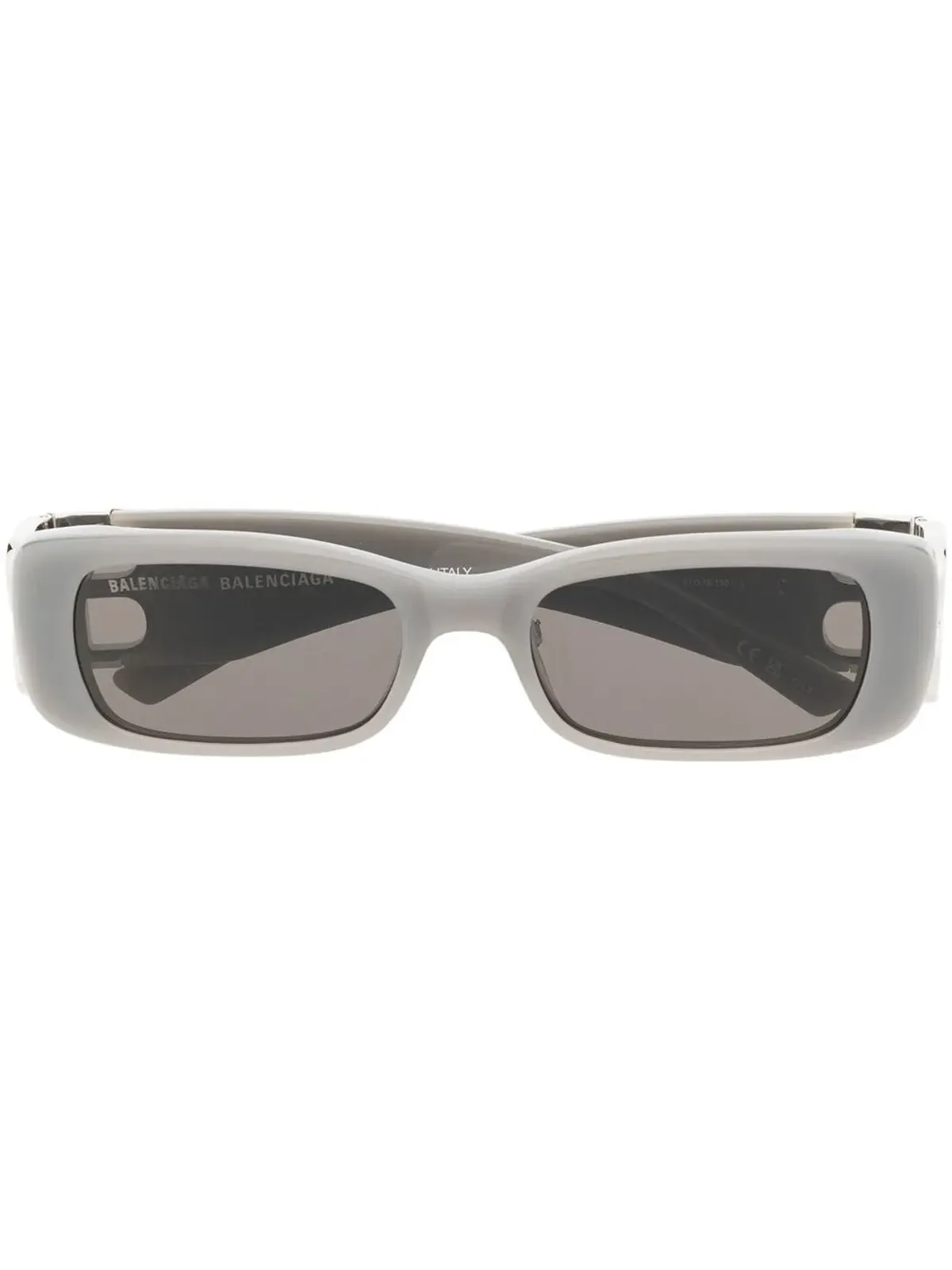 Balenciaga Eyewear ロゴプレート矩形フレームサングラス - 画像1