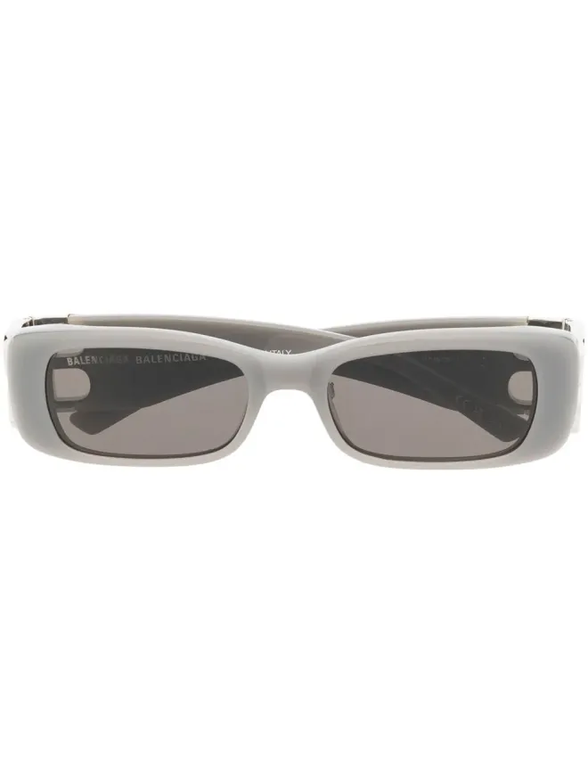 Balenciaga Eyewear Balenciaga Eyewear ロゴプレート矩形フレームサングラスの商品画像