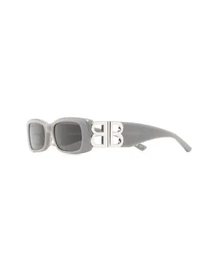 Balenciaga Eyewear ロゴプレート矩形フレームサングラス - サムネイル2
