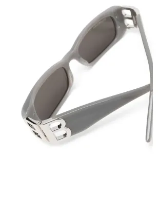 Balenciaga Eyewear ロゴプレート矩形フレームサングラス - サムネイル3
