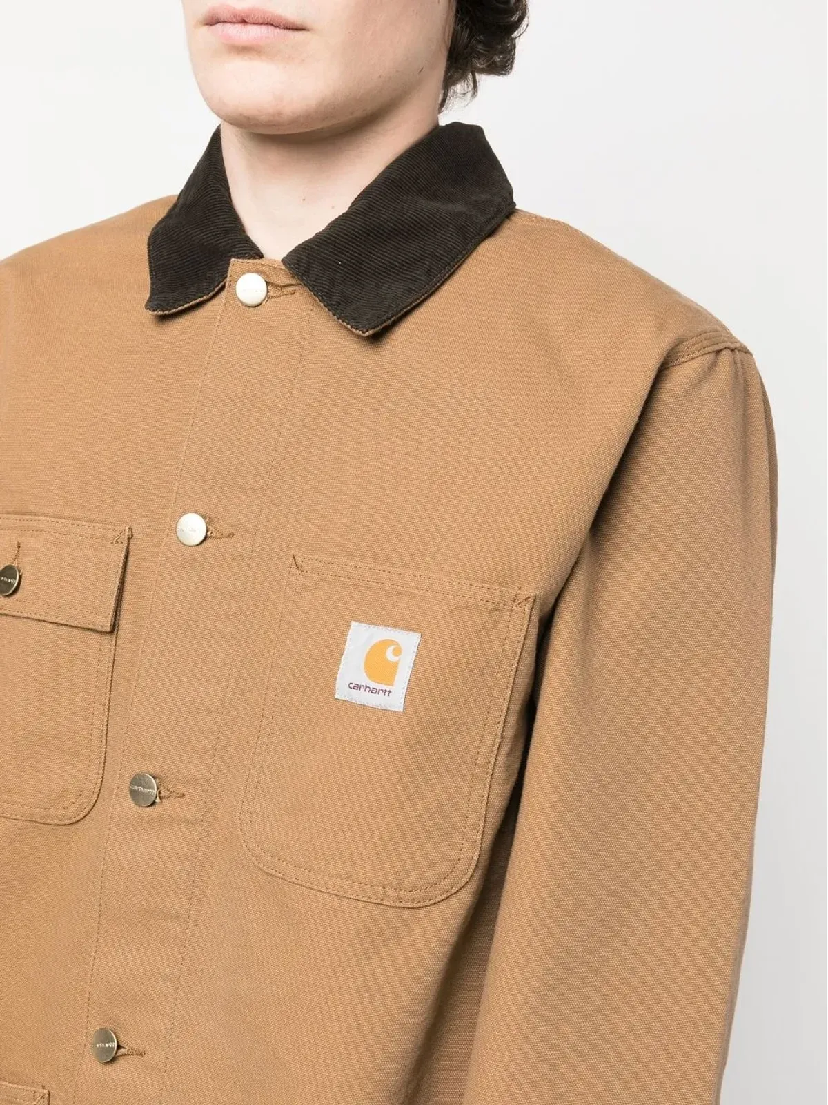 Carhartt WIP ミシガン オーガニックコットン シングルブレストコート - ブラウン - 画像5