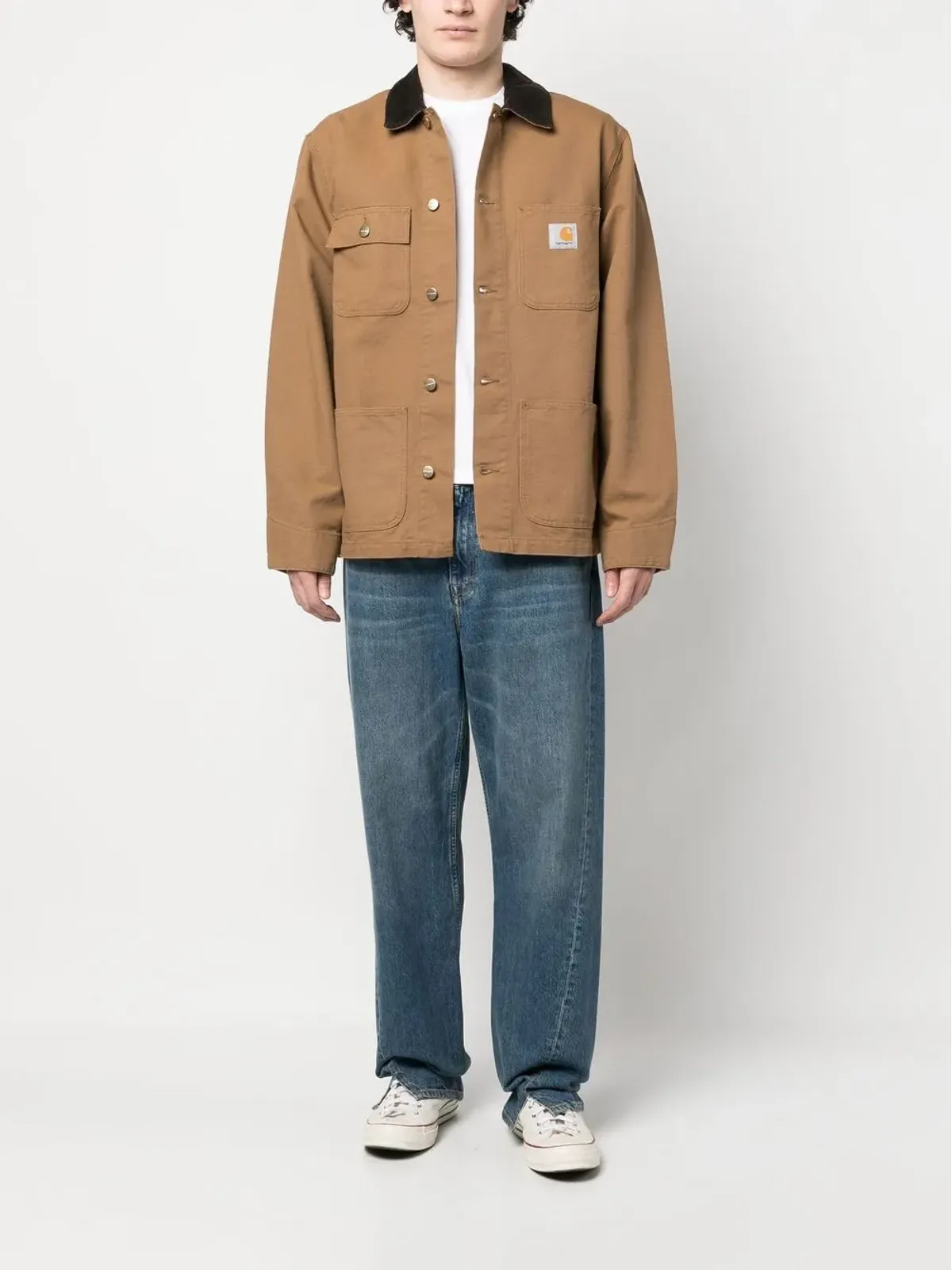 Carhartt WIP ミシガン オーガニックコットン シングルブレストコート - ブラウン - 画像2