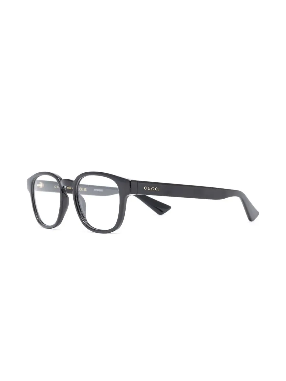 Gucci Eyewear ラウンドフレーム ロゴ眼鏡 - 画像2