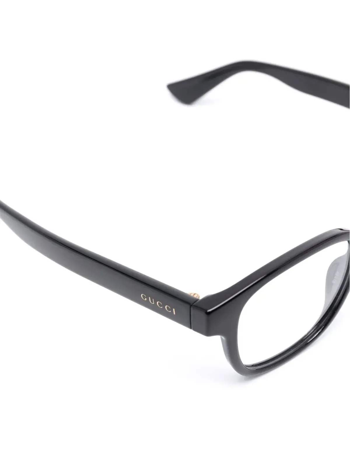 Gucci Eyewear ラウンドフレーム ロゴ眼鏡 - 画像3