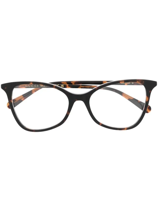 Gucci Eyewear Gucci Eyewear べっ甲風GGメガネの商品画像