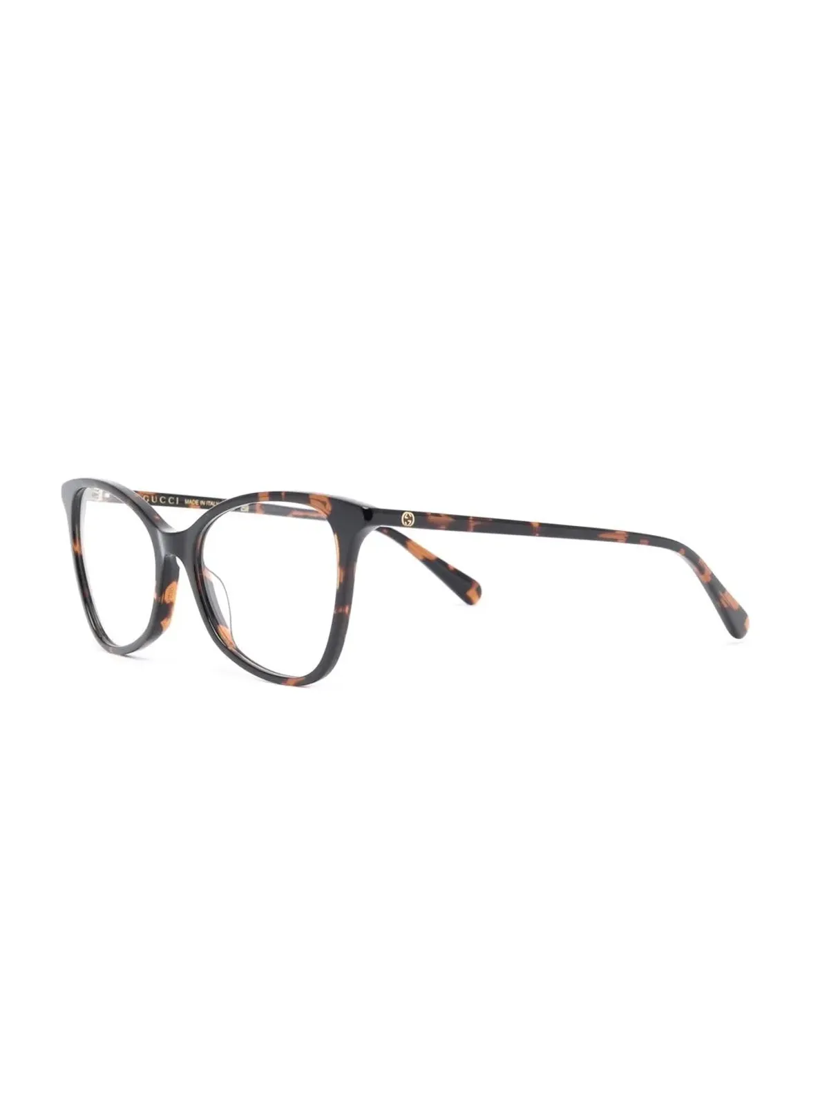 Gucci Eyewear べっ甲風GGメガネ - 画像2