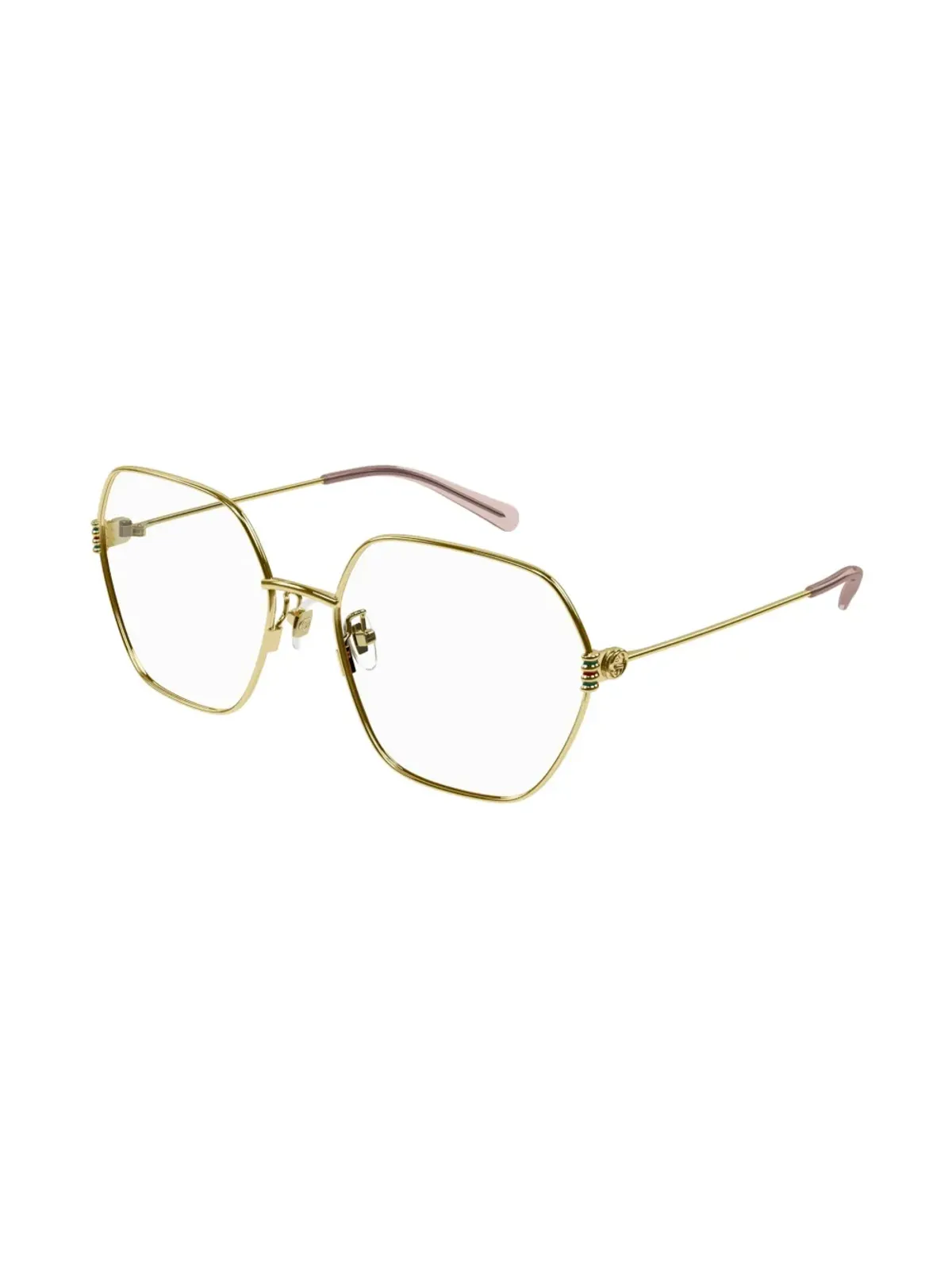 Gucci Eyewear ジオメトリックフレーム眼鏡 - 画像2