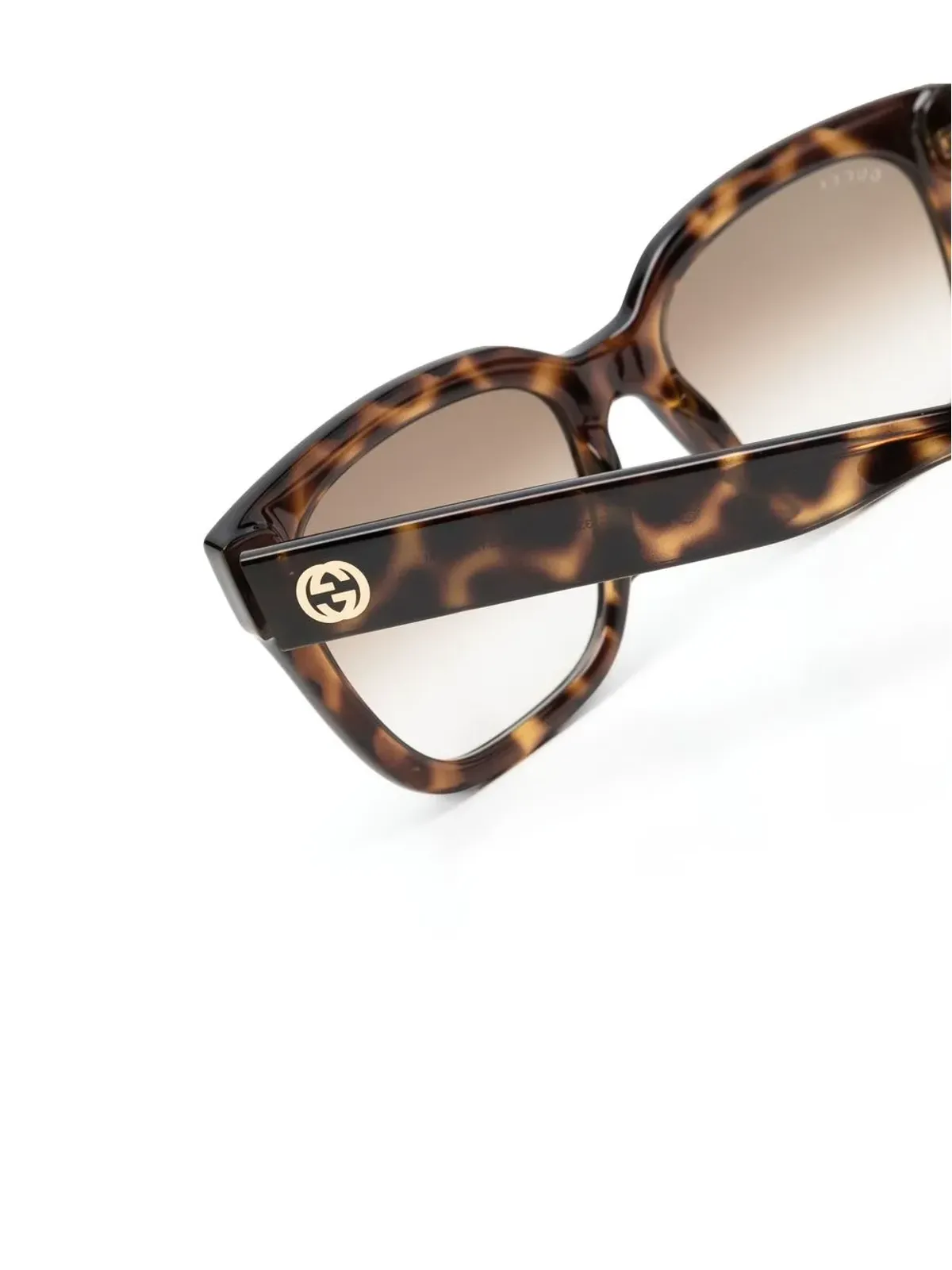 Gucci Eyewear スクエアフレームサングラス ブラウン - 画像3