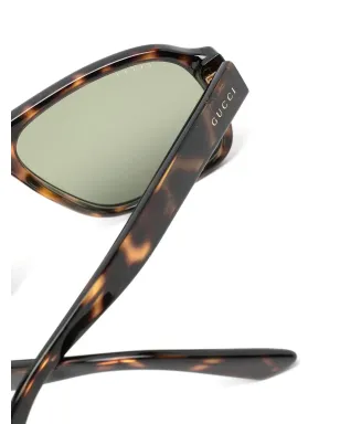 Gucci Eyewear ティンテッドレンズ パイロットフレーム サングラス ブラウン - サムネイル3
