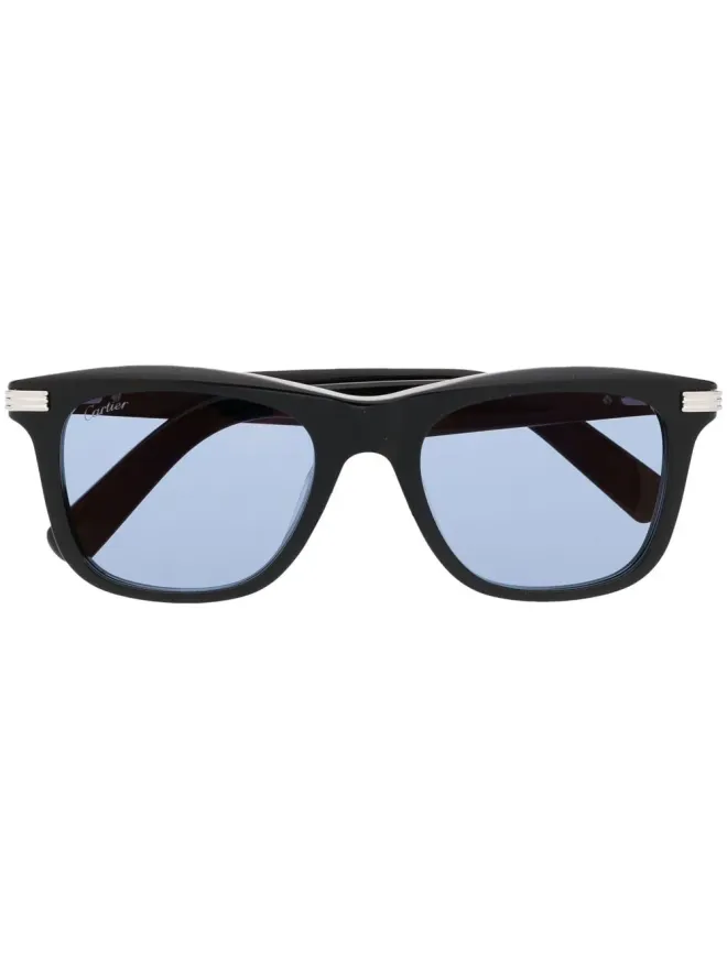 Cartier Eyewear Cartier Eyewear シルバーディテール スクエアフレーム サングラスの商品画像