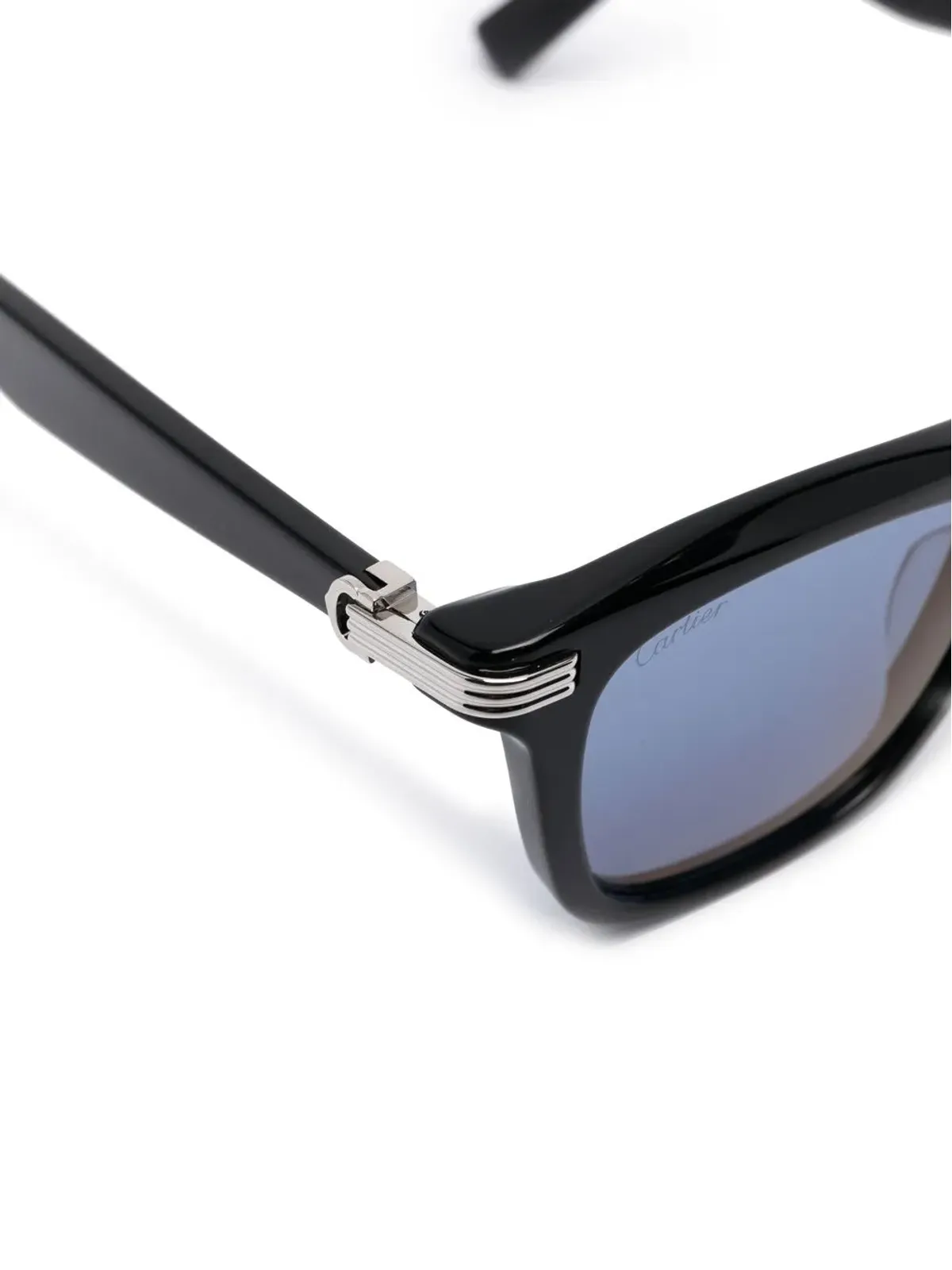 Cartier Eyewear シルバーディテール スクエアフレーム サングラス - 画像3