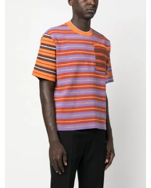 Jacquemus stripe-print T-shirt - Purple - サムネイル3