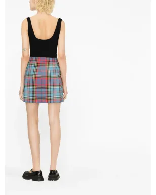 Vivienne Westwood ハイウエストチェック柄スカート - サムネイル3