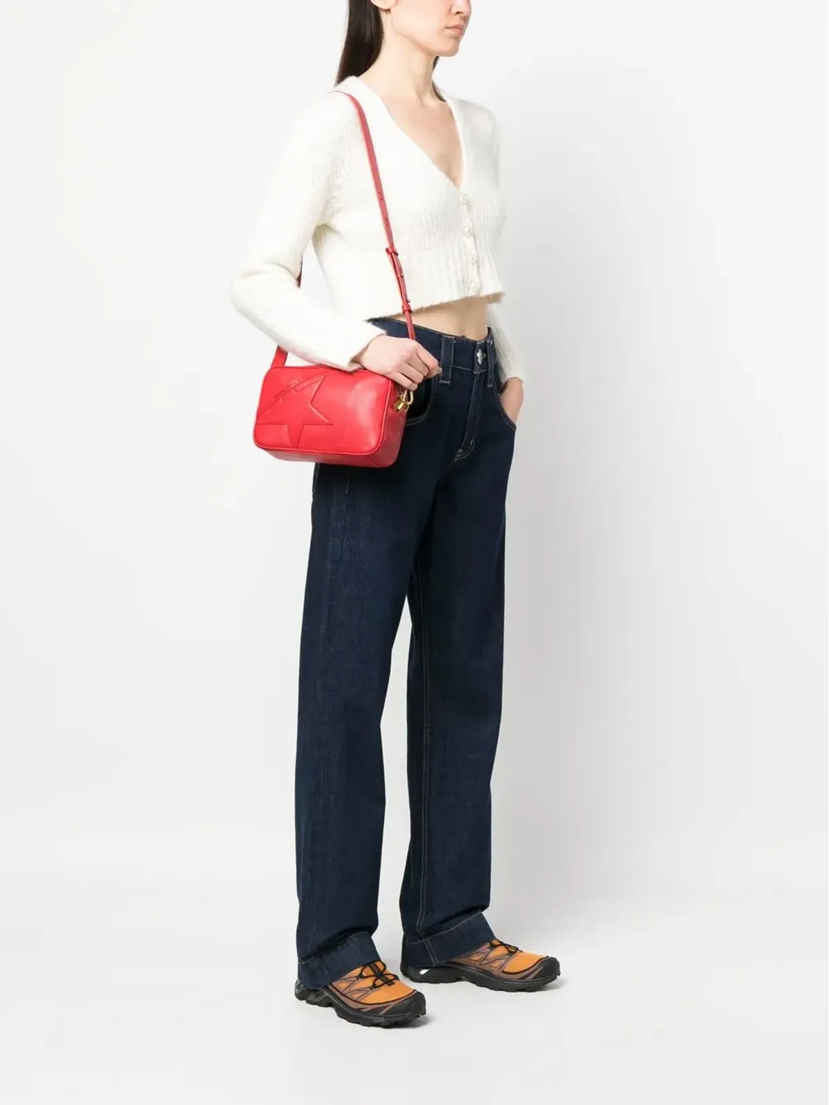Golden Goose ミニスター レザー クロスボディバッグ - 画像2