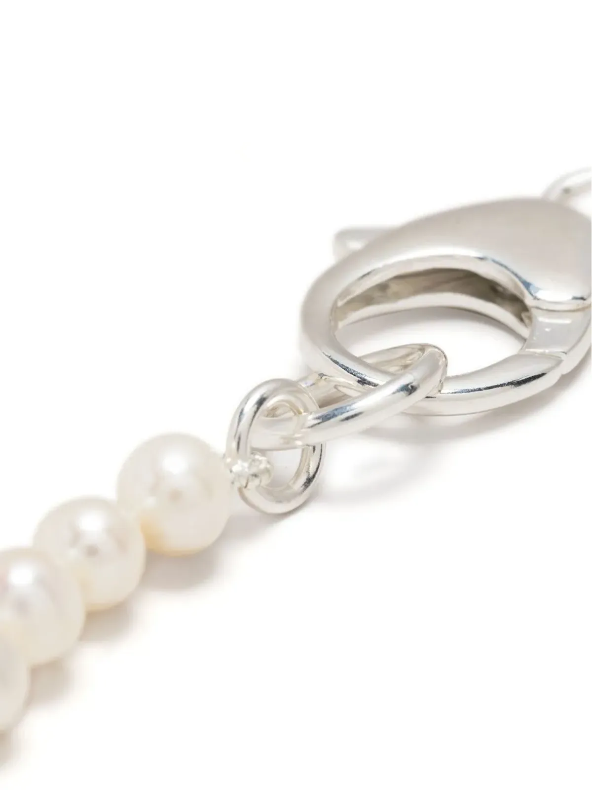 Hatton Labs faux-flower pearl necklace - White - 画像3