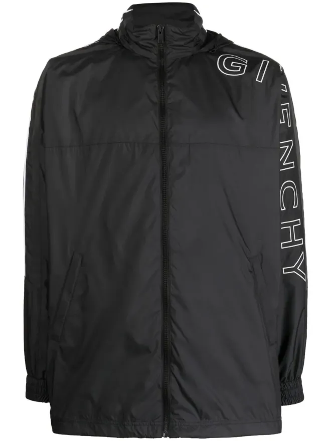 Givenchy Givenchy フード付きロングスリーブ ロゴプリント ジャケットの商品画像
