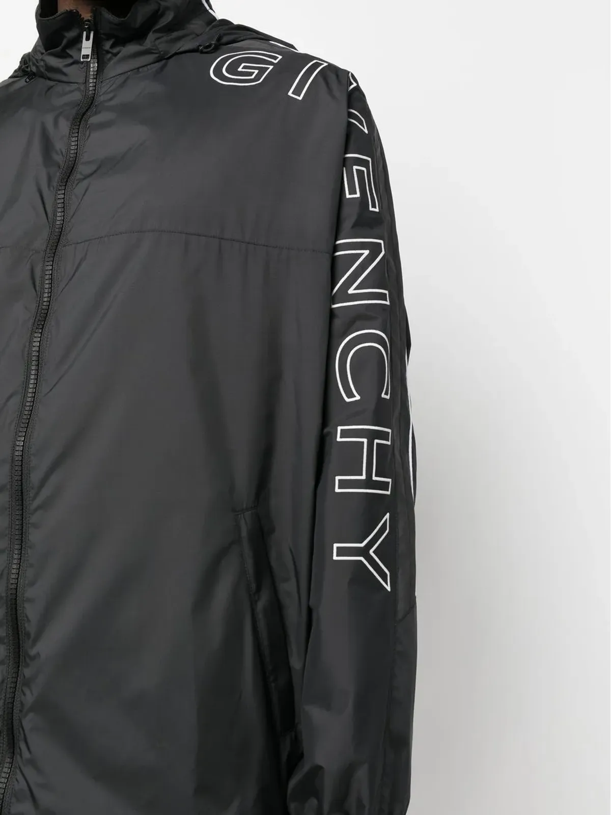 Givenchy フード付きロングスリーブ ロゴプリント ジャケット - 画像5