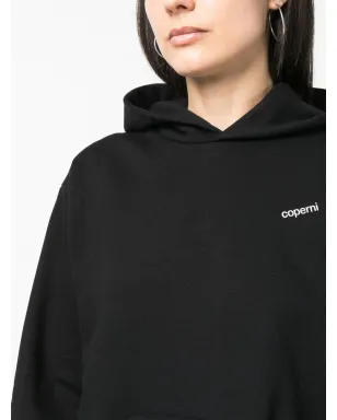 Coperni ロゴプリント コットン フーディー ブラック - サムネイル5