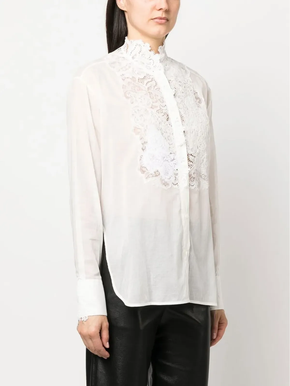 Ermanno Scervino コードドレース長袖シャツ - 画像3