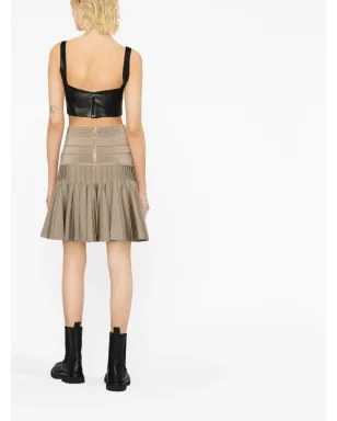 Balmain プリーツニットミニスカート - サムネイル4