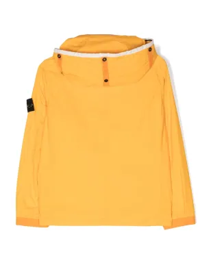 Stone Island Junior ロゴパッチ ジップアップフード付きジャケット - サムネイル2