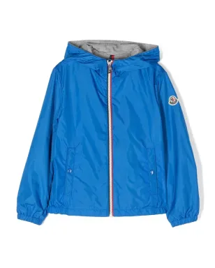 Moncler Enfant フード付きダウンジャケット ブルー - サムネイル1