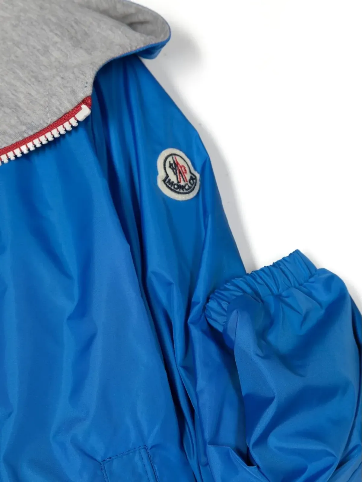 Moncler Enfant フード付きダウンジャケット ブルー - 画像3