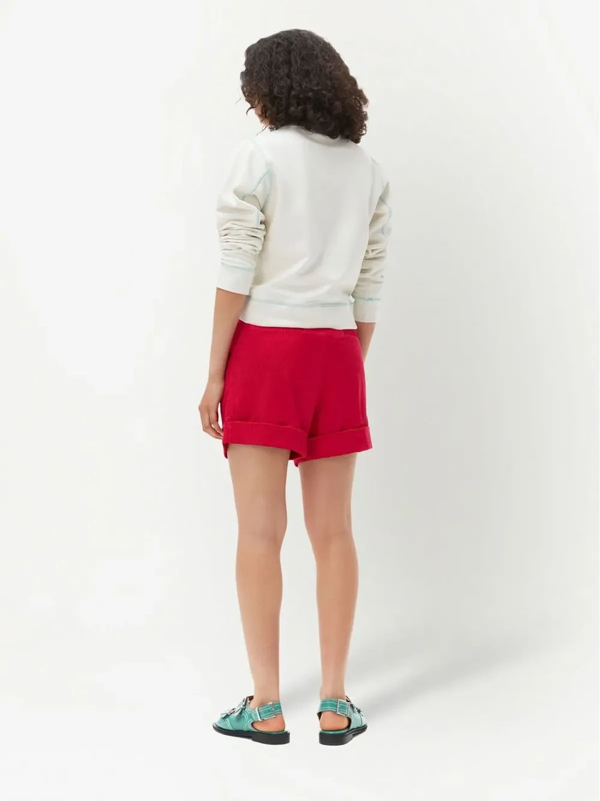 GANNI Isoli Rock logo-embroidered T-shirt - White - 画像2