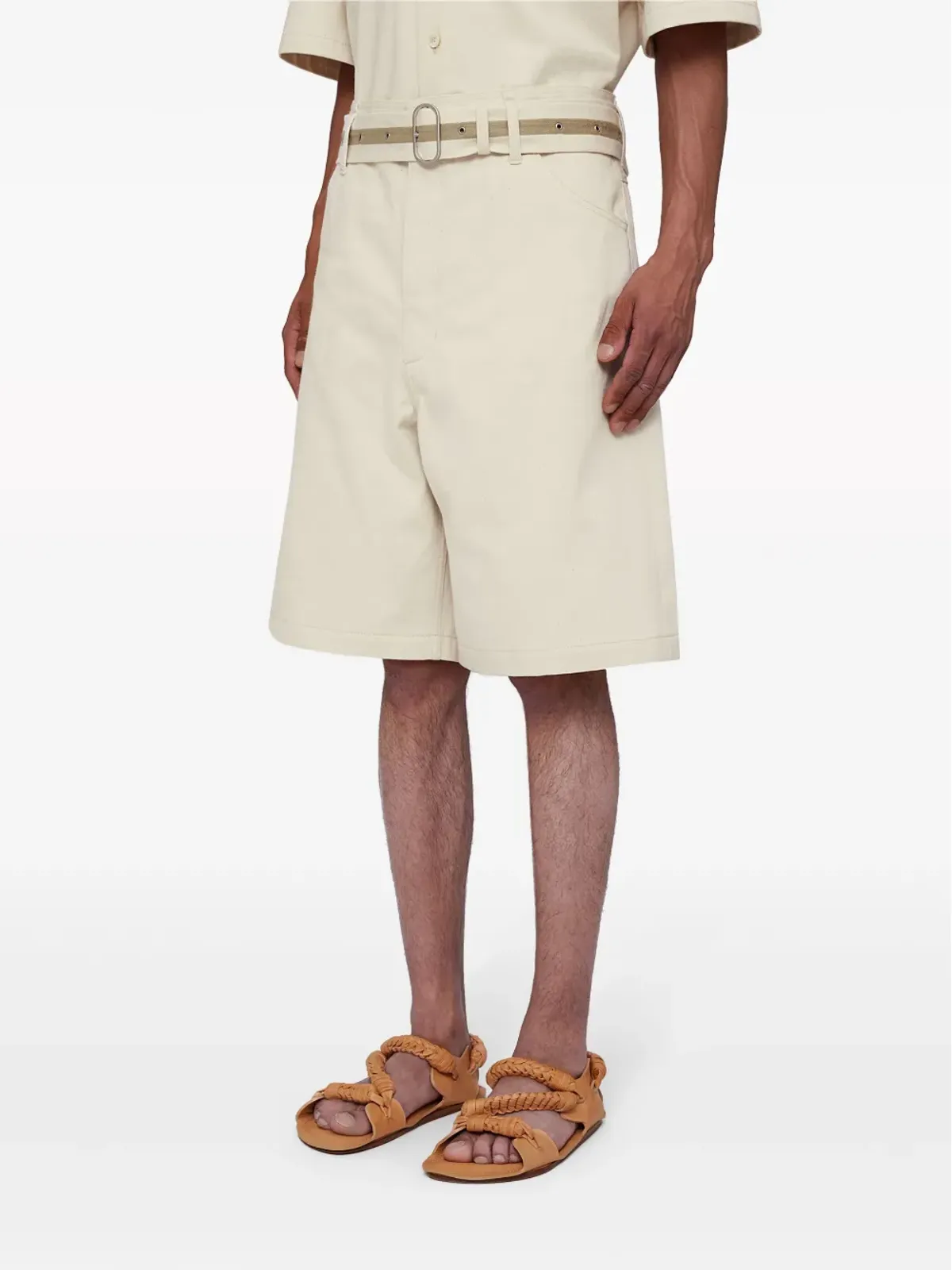 Jil Sander ベルト付きバミューダショーツ - 画像3
