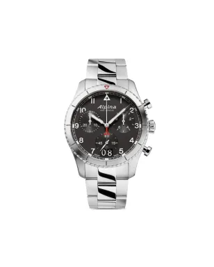 Alpina Startimer Pilot Quartz Chronograph Big Date - Black - サムネイル1
